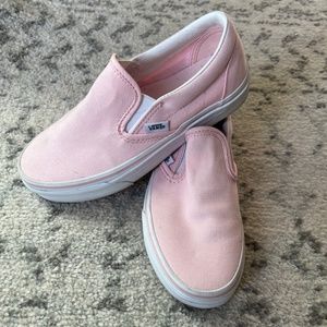 Vans light pink shoes new without box size 5.5 women’s